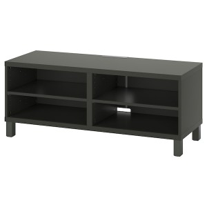 IKEA BESTÅ TV unit, 47 1/4x15 3/4x18 7/8 in Dark Gray, Ikea Ireland | 7508TFOVE
