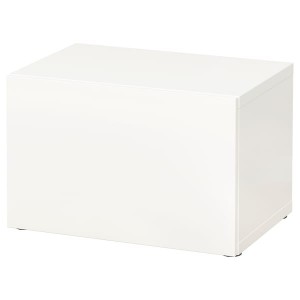 IKEA BESTÅ shelf unit with door, 23 5/8x16 1/2x15 in White / Lappviken White, Ikea Ireland | 3894KQTZB
