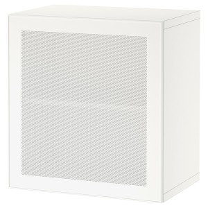 IKEA BESTÅ shelf unit with door, 23 5/8x16 1/2x25 1/4 in White / Mörtviken White, Ikea Ireland | 2945DQIRE