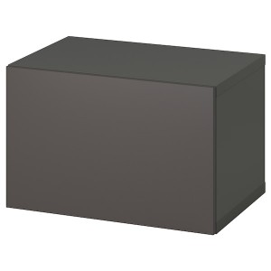 IKEA BESTÅ shelf unit with door, 23 5/8x16 1/2x15 in Dark Gray / Lappviken Dark Gray, Ikea Ireland | 6834ZHGRP