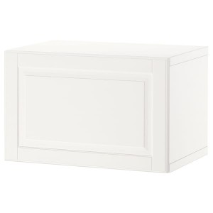 IKEA BESTÅ shelf unit with door, 23 5/8x16 1/2x15 in White / Smeviken White, Ikea Ireland | 4359LIWFP