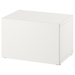 IKEA BESTÅ shelf unit with door, 23 5/8x16 1/2x15 in White / Laxviken White, Ikea Ireland | 2816ZRMIY