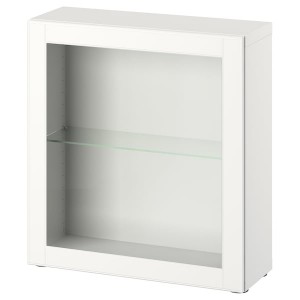 IKEA BESTÅ shelf unit with door, 23 5/8x8 5/8x25 1/4 in White / Ostvik White, Ikea Ireland | 4563RHQJF