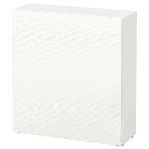 IKEA BESTÅ shelf unit with door, 23 5/8x8 5/8x25 1/4 in White / Laxviken White, Ikea Ireland | 8471ONLUZ