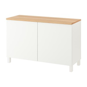 IKEA BESTÅ storage combination with doors, 47 1/4x16 1/2x29 7/8 in White / Lappviken / Stubbarp White, Ikea Ireland | 0972TNSCX