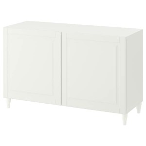 IKEA BESTÅ storage combination with doors, 47 1/4x16 1/2x29 1/8 in White / Smeviken / Kabbarp White, Ikea Ireland | 0437ZRVTQ