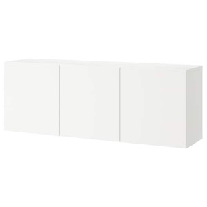 IKEA BESTÅ wall-mounted cabinet combination, 70 7/8x16 1/2x25 1/4 in White / Lappviken White, Ikea Ireland | 3256HITAU