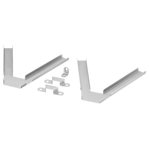 IKEA BILLY Corner hardware, galvanized, 2 pack, Ikea Ireland | 0391QUVMJ