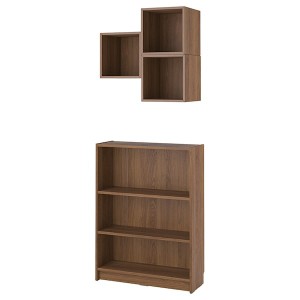 IKEA BILLY / EKET bookcase combination, brown walnut effect, Ikea Ireland | 7623NXJIY