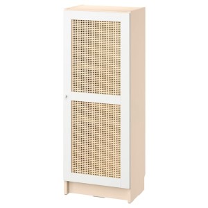 IKEA BILLY / HÖGADAL bookcase with door, 15 3/4x11 3/4x41 3/4 in Birch Effect, Ikea Ireland | 2095BCLTK