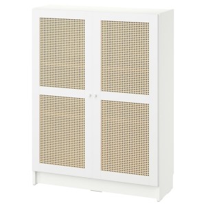 IKEA BILLY / HÖGADAL bookcase with doors, 31 1/2x11 3/4x41 3/4 in White, Ikea Ireland | 4651NPGHC