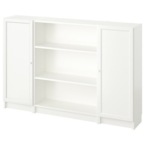 IKEA BILLY / OXBERG bookcase comb w doors, 63x41 3/4 in White, Ikea Ireland | 5047MCTAZ