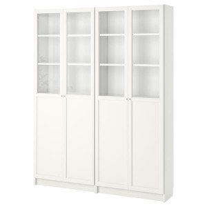 IKEA BILLY / OXBERG bookcase, white, 63x11 3/4x79 1/2 in, Ikea Ireland | 2314ZIFHC