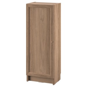 IKEA BILLY / OXBERG bookcase with door, 15 3/4x11 3/4x41 3/4 in Oak Effect, Ikea Ireland | 5826SIEDG