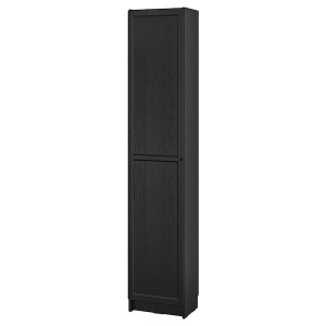 IKEA BILLY / OXBERG bookcase with doors, 15 3/4x11 3/4x79 1/2 in Black Oak Effect, Ikea Ireland | 3097VOXAT