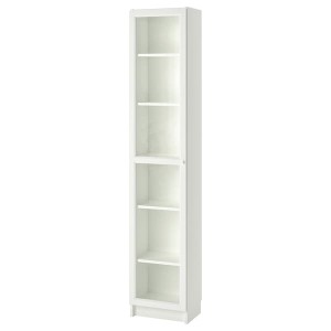 IKEA BILLY / OXBERG bookcase with glass-door, 15 3/4x11 3/4x79 1/2 in White / Glass, Ikea Ireland | 1793XZVFJ