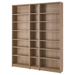 IKEA BILLY bookcase comb w extension units, 78 3/4x11x93 1/4 in Oak Effect, Ikea Ireland | 8374IJRNU