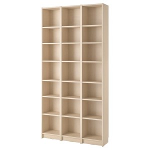 IKEA BILLY bookcase comb w extension units, 47 1/4x11x93 1/4 in Birch Effect, Ikea Ireland | 0397IMSLK