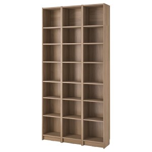 IKEA BILLY bookcase comb w extension units, 47 1/4x11x93 1/4 in Oak Effect, Ikea Ireland | 4190OWIPF