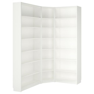 IKEA BILLY bookcase corner comb w ext units, 53 1/2/53 1/2x11x93 1/4 in White, Ikea Ireland | 5632JNPKQ