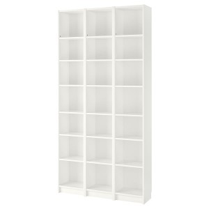 IKEA BILLY bookcase, white, 47 1/4x11x93 1/4 in, Ikea Ireland | 9427XSWTU