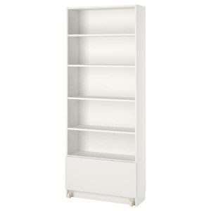 IKEA BILLY bookcase with drawer, white, 31 1/2x11 3/4x79 1/2 in, Ikea Ireland | 2306CLZET