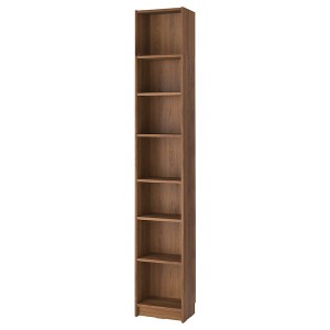 IKEA BILLY bookcase with height extension unit, 15 3/4x11x93 1/4 in Brown Walnut Effect, Ikea Ireland | 1359EGYVP