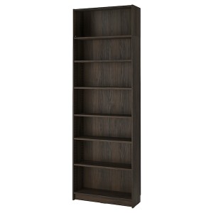 IKEA BILLY bookcase with height extension unit, 31 1/2x11x93 1/4 in Dark Brown Oak Effect, Ikea Ireland | 9176UBOZK