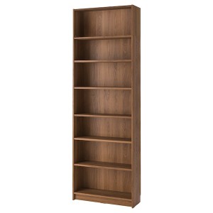 IKEA BILLY bookcase with height extension unit, 31 1/2x11x93 1/4 in Brown Walnut Effect, Ikea Ireland | 7016OEFRL