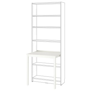 IKEA BILLY desk, white, 29 7/8x23 5/8 in, Ikea Ireland | 5024YDITX