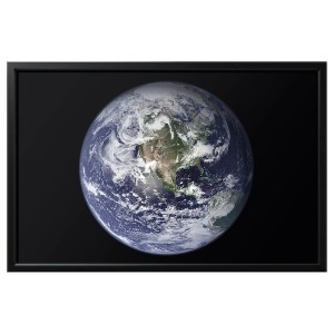 IKEA BJÖRKSTA picture and frame, 46 ½x30 ¾ in The Planet Earth / Black, Ikea Ireland | 9427FQNWA