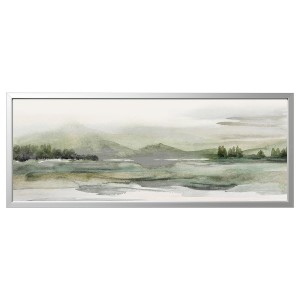 IKEA BJÖRKSTA picture and frame, 55x22 in Green Nature / Aluminum Color, Ikea Ireland | 2401MEWYZ
