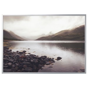 IKEA BJÖRKSTA picture and frame, 78 ¾x55 in Rocky Shoreline / Aluminum Color, Ikea Ireland | 0146LSAFK
