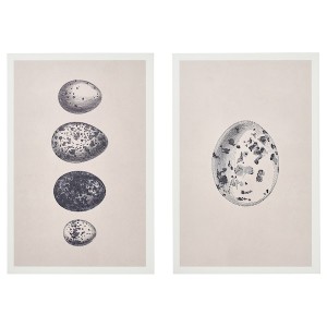 IKEA BJÖRNAMO art print on hollow wood, eggs, 7 ¾x11 ¾ in, 2 pack, Ikea Ireland | 0649OZFUK
