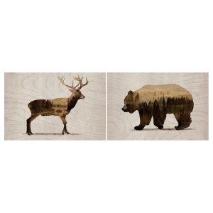 IKEA BJÖRNAMO picture, set of 2, Wild animals II, 11 ¾x7 ¾ in, Ikea Ireland | 4258MPSFE