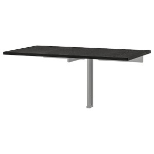 IKEA BJURSTA wall-mounted drop-leaf table, brown-black, 35 3/8x19 5/8 in, Ikea Ireland | 1596IRUNC