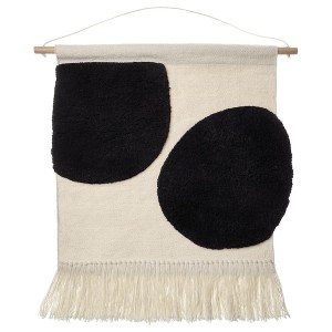 IKEA BLANDSKOG hanging tapestry, beige/black, 27 1/2x27 1/2 in, Ikea Ireland | 1498TIODV