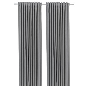 IKEA BLÅHUVA Room darkening curtains, 1 pair, light gray, 57x98 in, Ikea Ireland | 8974YLZGO