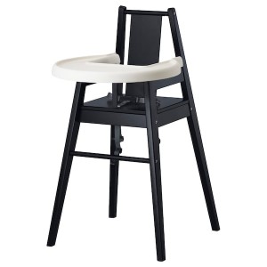 IKEA BLÅMES high chair with tray, black, Ikea Ireland | 5823NJROH