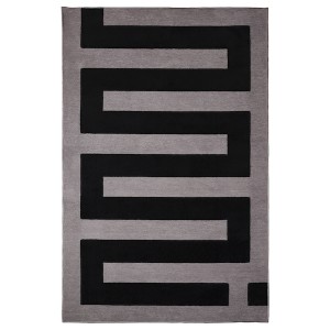 IKEA BLÅSKATA rug, black/gray, 41x63 in, Ikea Ireland | 3981OXYFC