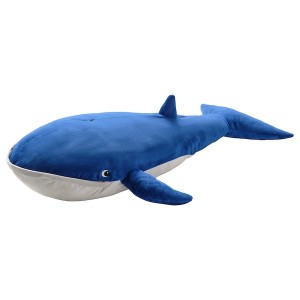 IKEA BLÅVINGAD soft toy, blue whale, 39 in, Ikea Ireland | 7254SJMER