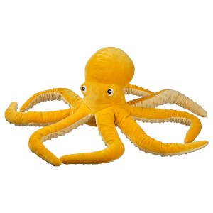 IKEA BLÅVINGAD soft toy, octopus/yellow, 20 in, Ikea Ireland | 7190CJYBG