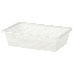 IKEA BOAXEL Mesh basket, white, 23 5/8x15 3/4x5 7/8 in, Ikea Ireland | 5968RHVDU