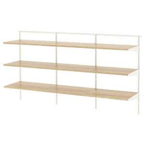 IKEA BOAXEL shelving unit, 73 3/4x15 3/4x39 5/8 in White / Oak, Ikea Ireland | 3986PYAIN