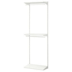 IKEA BOAXEL wardrobe combination, white, 24 3/8x15 3/4x79 in, Ikea Ireland | 7413ARJNQ