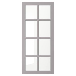 IKEA BODBYN glass door, 18x40 in Gray, Ikea Ireland | 8143RPKOD