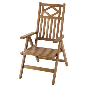 IKEA BONDHOLMEN reclining chair, outdoor, brown, Ikea Ireland | 8627MEWPN