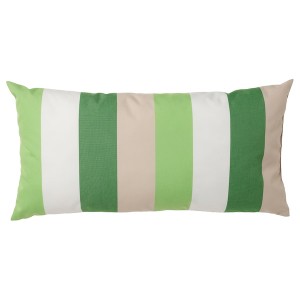 IKEA BRÖGGAN back cushion, indoor/outdoor, 12x23 in Green, Ikea Ireland | 2359JSRVD