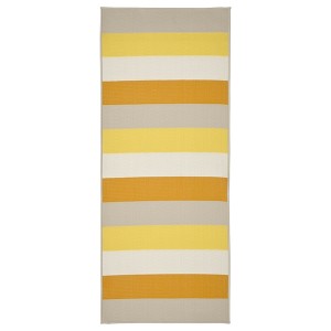 IKEA BRÖGGAN rug flatwoven, in/outdoor, yellow, 2'7 inx6'7 in, Ikea Ireland | 0853ATEBY