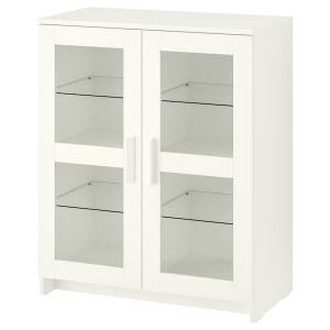IKEA BRIMNES Cabinet with doors, glass, 30 3/4x37 3/8 in White, Ikea Ireland | 3748WBRCU